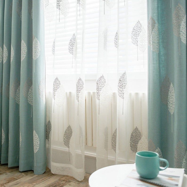 White Sheer Curtain Fabric