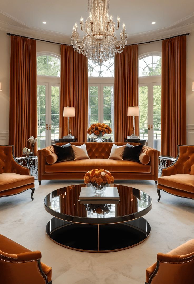 Living Room Curtain Design