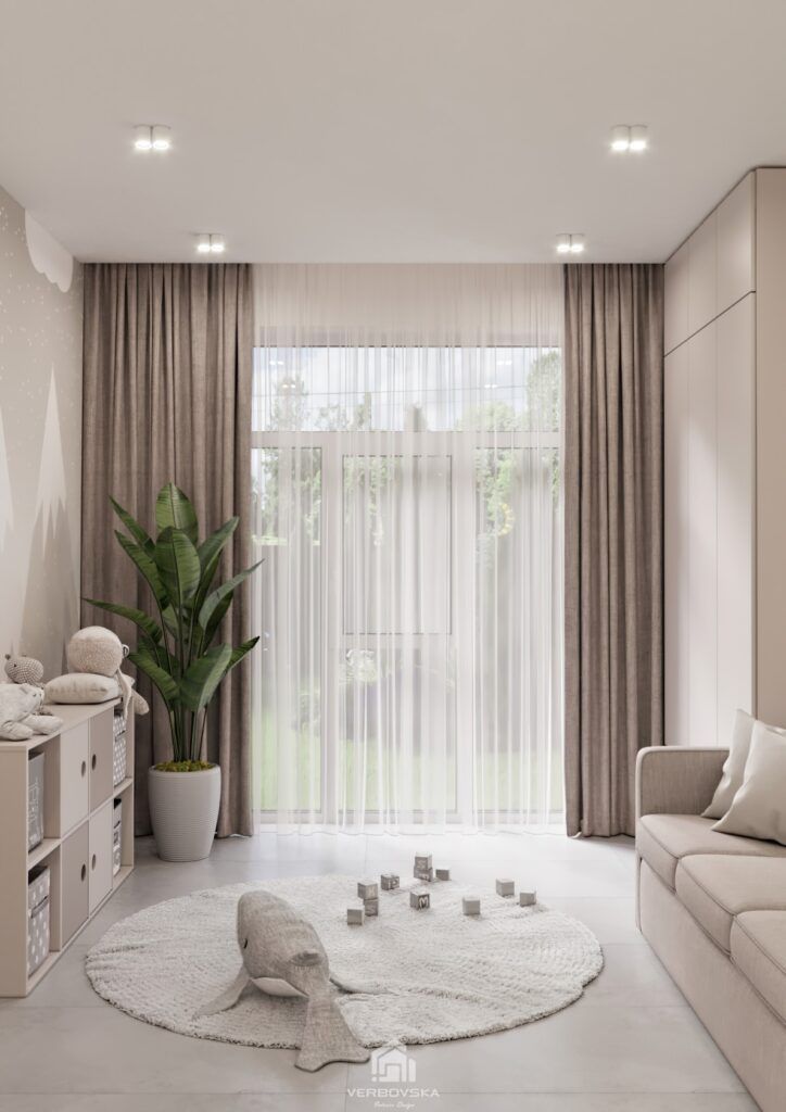 White Curtains Living Room