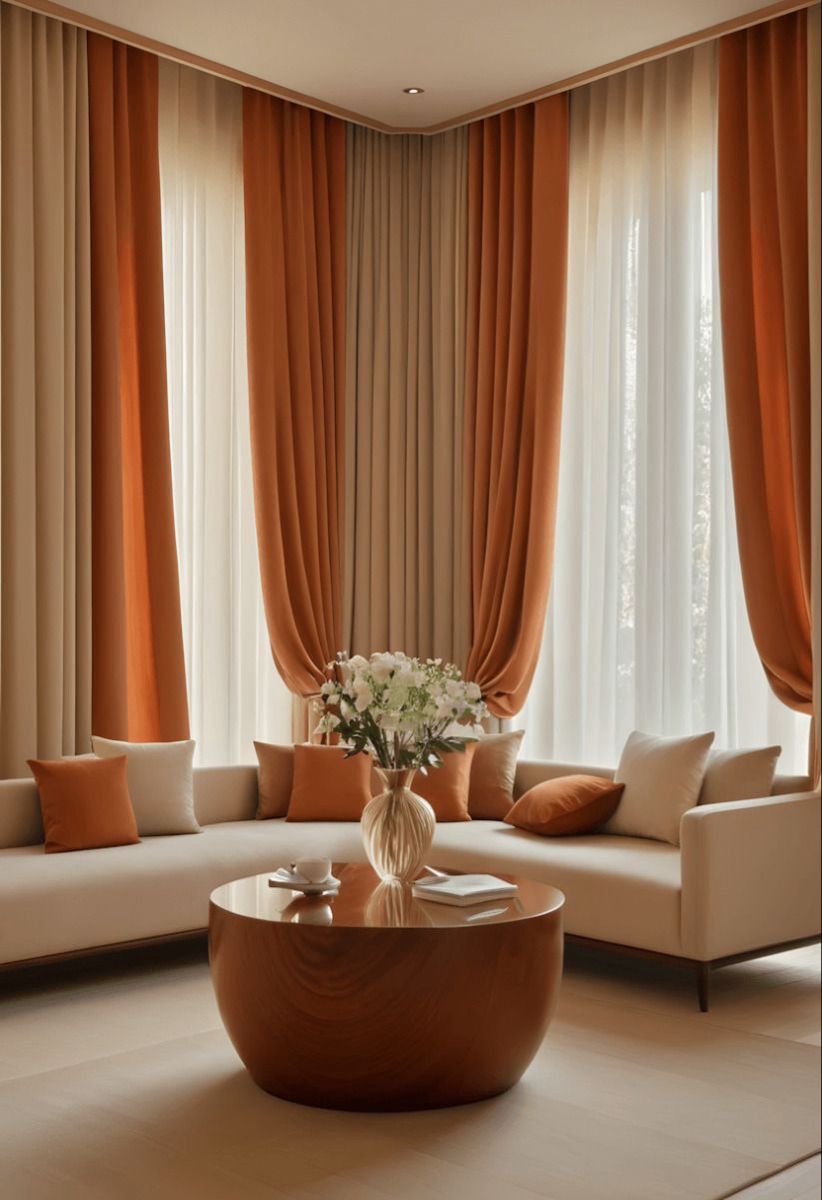 Living Room Curtain Design