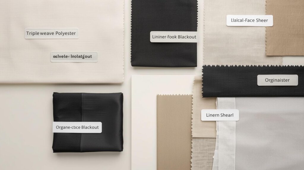 The right fabric makes the difference between a curtain that performs in Dubai's climate and one that fades, mildews, or deteriorates within a season.